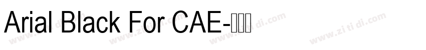 Arial Black For CAE字体转换
